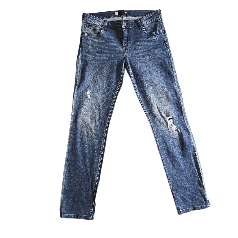 Kut From The Kloth Catherine Boyfriend Denim 6 Distressed Jean Straight Leg